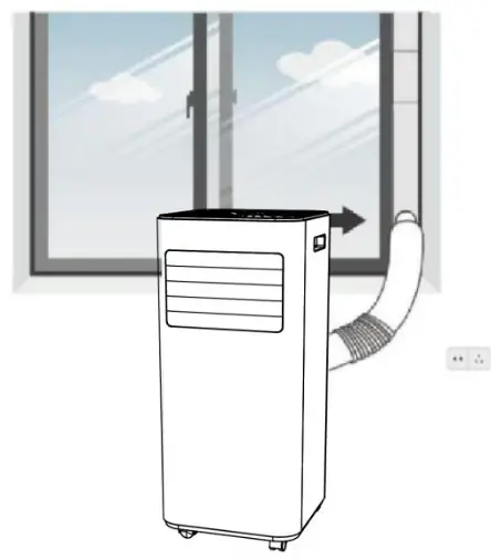 Puluomis US-AB002-WH-X Portable Air Conditioner - connector 3
