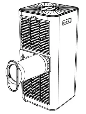 Puluomis US-AB002-WH-X Portable Air Conditioner - connector