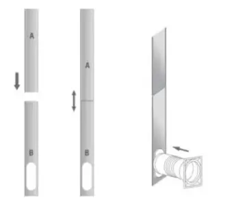 Puluomis US-AB002-WH-X Portable Air Conditioner - exhaust