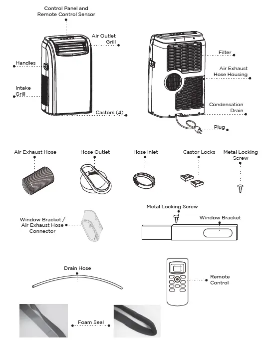 BLACK DECKER BPACT12 BTU PORTABLE AIR CONDITIONER 2
