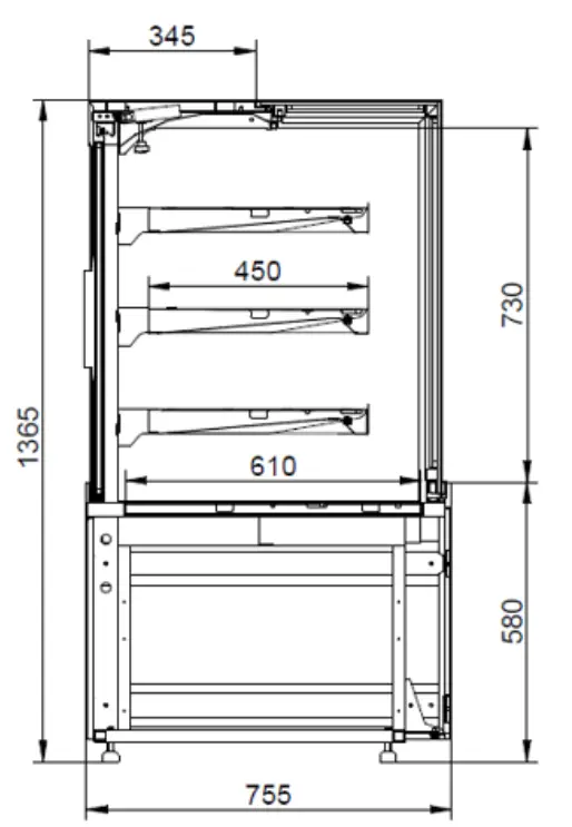 VIBOCOLD OSC 140S Convenience køler med Self Service front - Fig 5