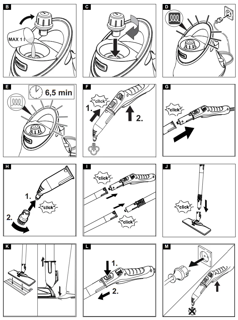 KARCHER 1 513 243 0 SC 2 Deluxe EasyFix Steam Cleaner-fig 2