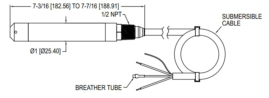 Mercoid SBLTX Series Submersible Level Transducer-1