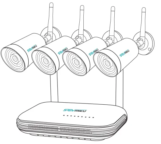 Sovmiku SFWK-10V-4HB913-1T Wireless Security Camera  