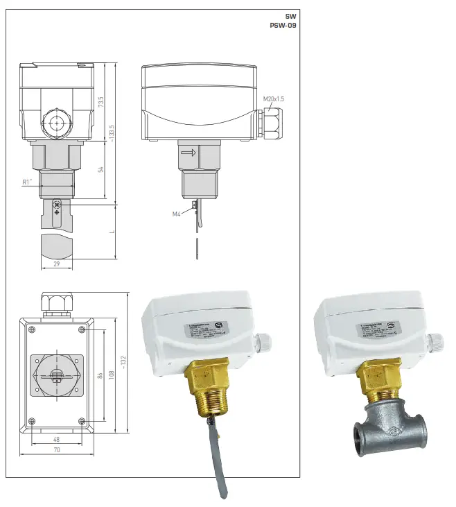 itsensor RHEASREG SW Flow Monitors Mechanical with Paddle - fig 5