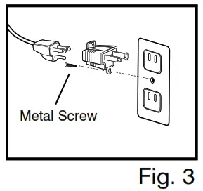 Homedics NanoCoil Brethe Air Cleaner - Grounding Instructions Fig 3