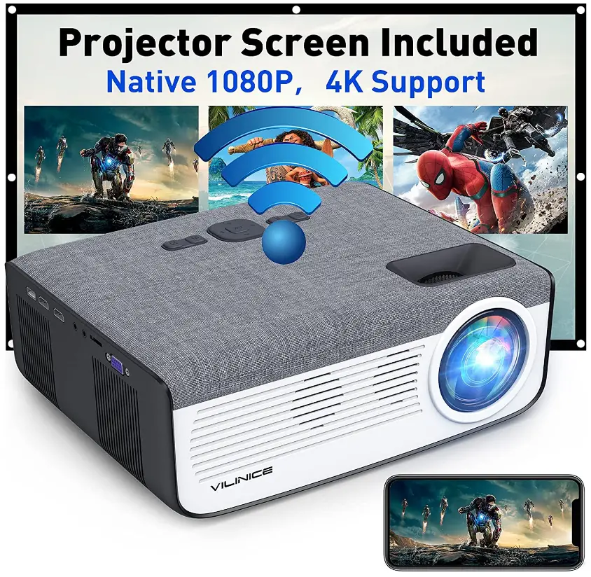 VILINICE-‎VL407-Native-1080P-Video-Projector