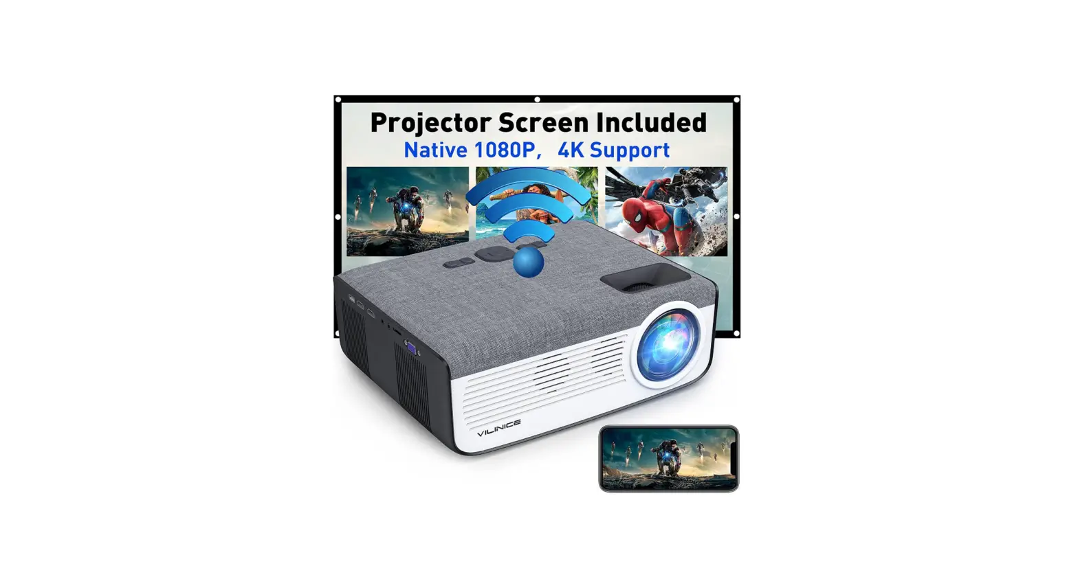 Vilinice ‎vl407 5g Wifi Bluetooth Projector Instruction Manual