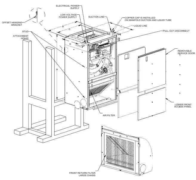 DAIKIN AWST18SU1403 Vertical Mount Air Handlers-
