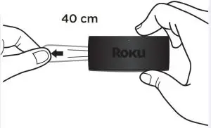 To remove adhesive strip