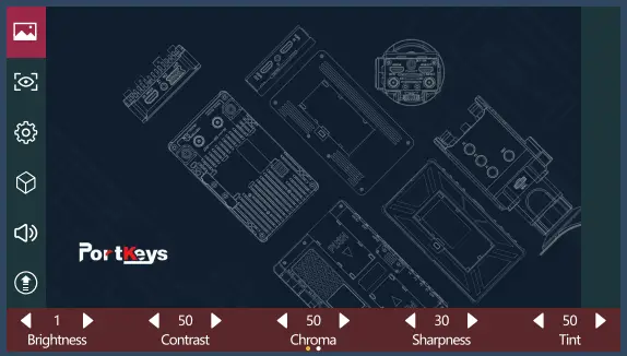 System settings page switch
