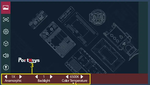 System settings page switch