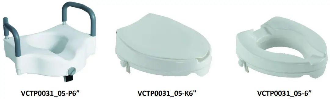 MEYRA VCTP0031 05 K6 Raised Toilet Seats - Figure 1