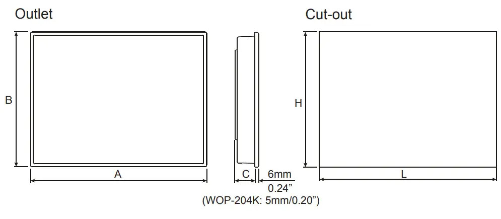 ADVANTECH WOP-200K Human Machine Interface -