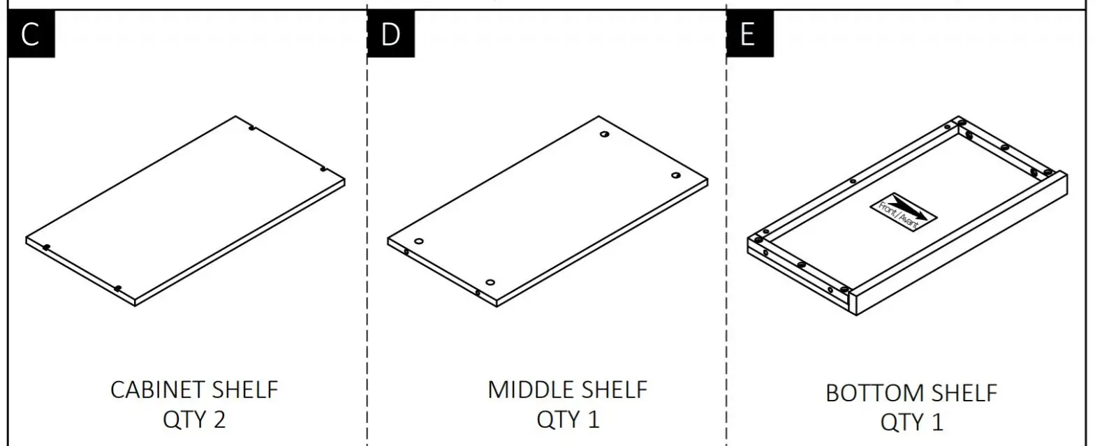 Cypress Hills AXCRGREY04 Greystone 4 Shelf Bookcase - Cypress Hills AXCRGREY04 Greystone 4 Shelf Bookcase 2