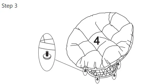 SHANGRI-LA SLSWCHAIRGA Swivel Wicker - ASSEMBLY2