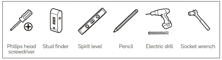 Kogan Slim Tilt Adjustable Wall Mount - Additional Tools Required (Not Supplied)