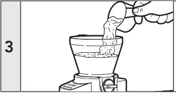 KitchenAid 5KSMSFTAA Sifter and Scale Mixer Attachment User Guide - Add your ingredients to the ingredient hopper