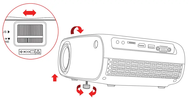 DARTWOOD Premium Portable Projector - Introduction to Parts 6