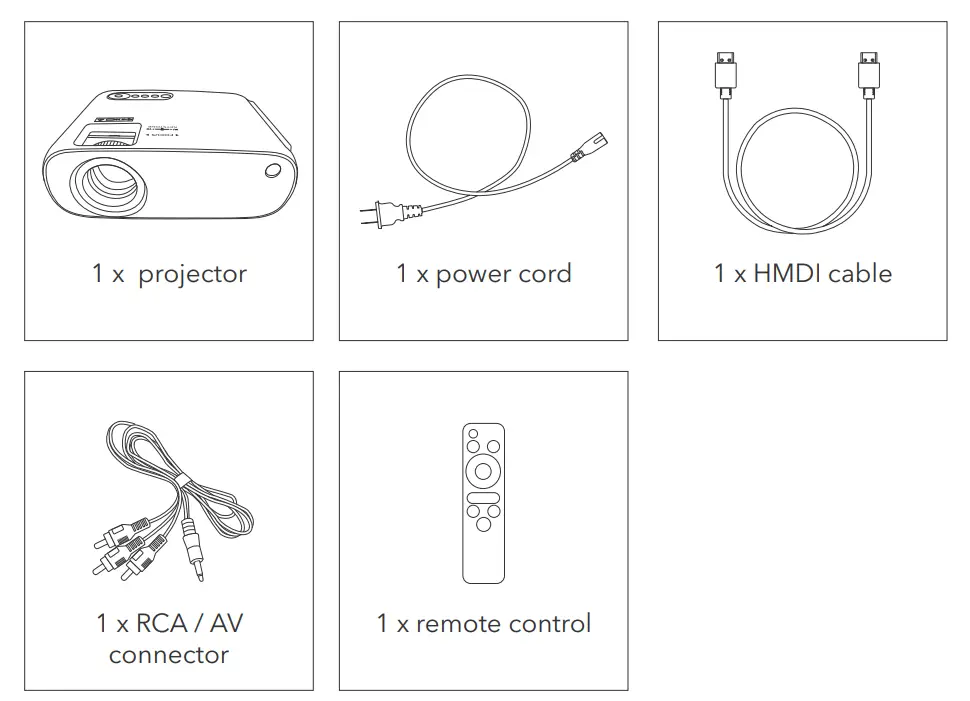 DARTWOOD Premium Portable Projector