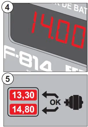 FERVE F-814 Battery and Alternator Tester Digital-16