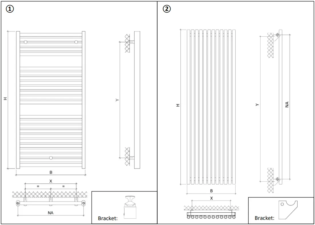 SCREWFIX 3543BTU Fortuna Designer Radiator - FIGURE 3