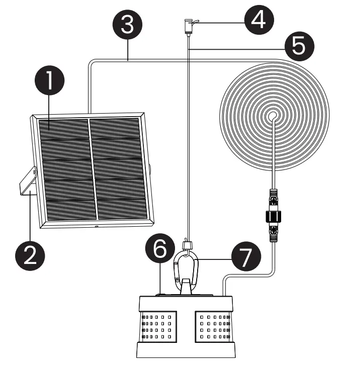 LOFTEK SLC01160 Solar Pendant Light - fig 1