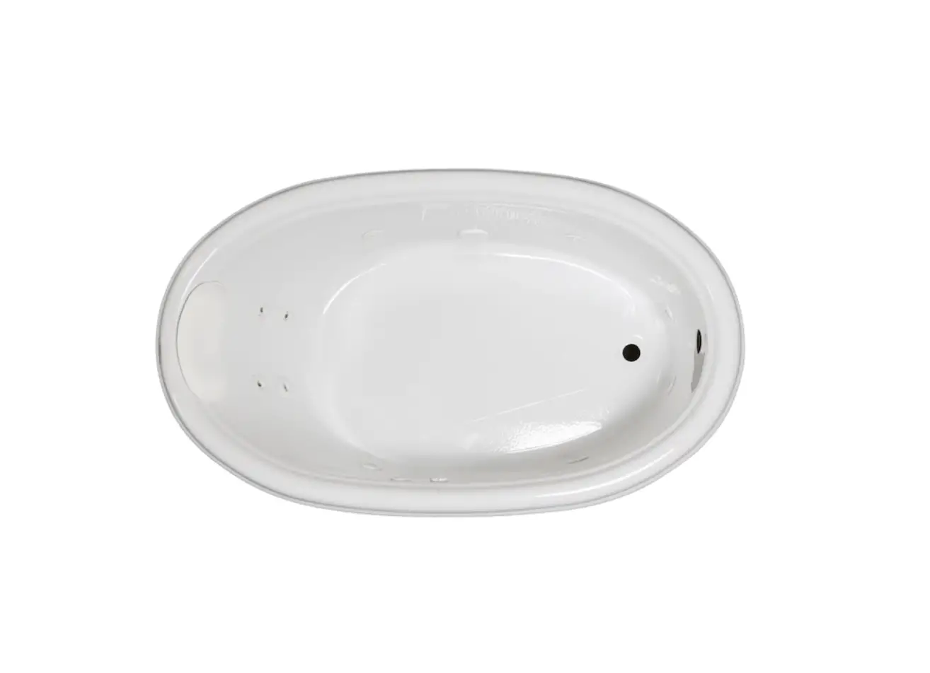 Laurel Mountain 3660jw528 Jarrett 36-in W X 60-in L Biscuit Acrylic Oval Reversible Drain Owner's Manual