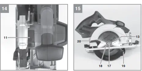 Einhell-TE-CS-18-150-Li-Li --Solo-Hand-Held-Circular-Saw-FIG8