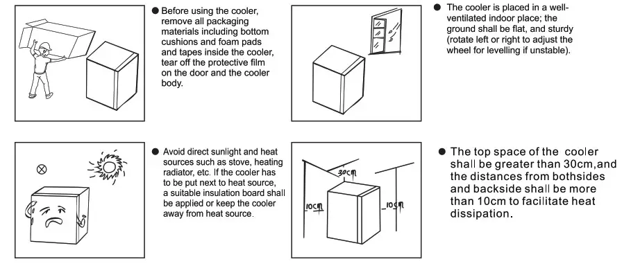 CROWNFUL CF BR01 3.2 Cuft Beverage Cooler - fig S1
