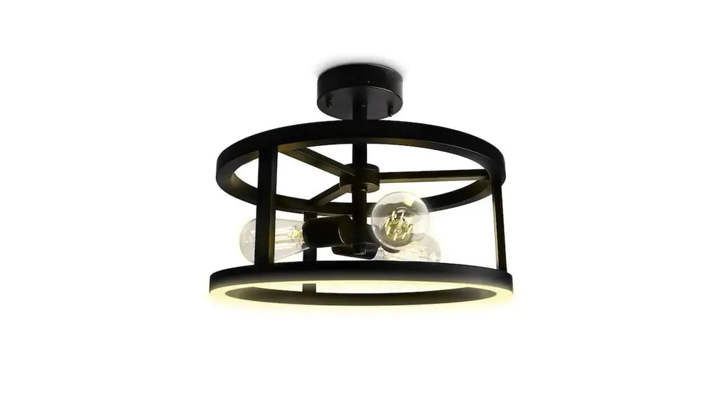 Lnc Bvqeqjlws66c3n8 Diana 3-light 13-in Brushed Black Led Semi-flush Mount Light Instruction Manual Lnc Bvqeqjlws66c3n8 Diana 3-light 13-in Brushed Black Led Semi-flush Mount Light Instruction Manual