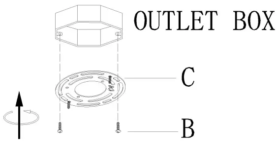 LNC BVQEQJLWS66C3N8 Diana 3-Light 13-in Brushed Black LED Semi-Flush Mount Light - fig 5
