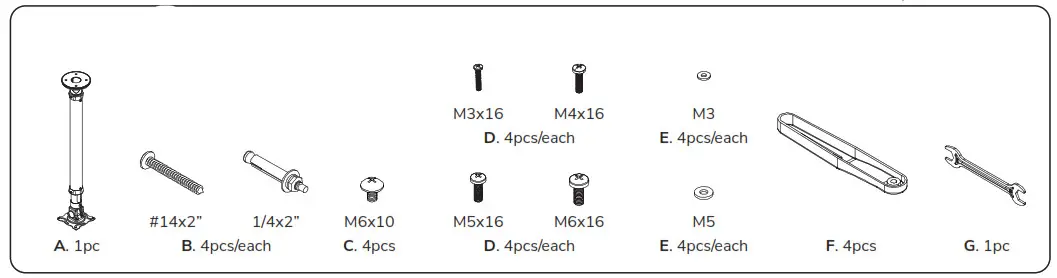 Neomounts BEAMER-C350BLACK - PARTS12