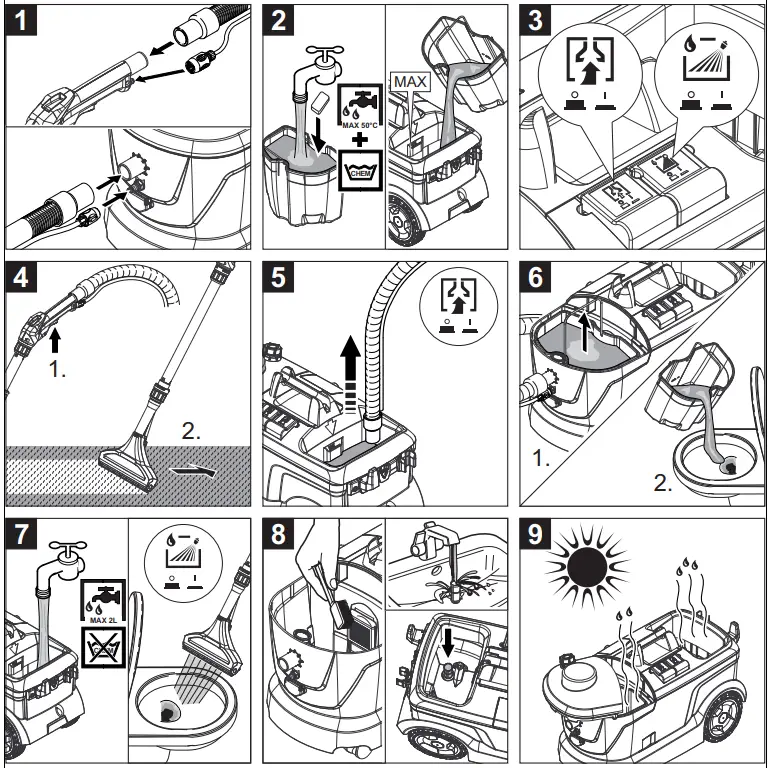 K RCHER Puzzi 10-1 Vacuum Cleaner Washing - fig 1
