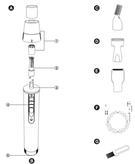 Ginity-AY-313-Ear-and-Nose-Hair-Trimmer-fig-1