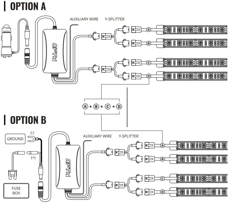 OPT7 LIGHTING AURA PRO Truck Underbody Lighting Kits - Figure 2