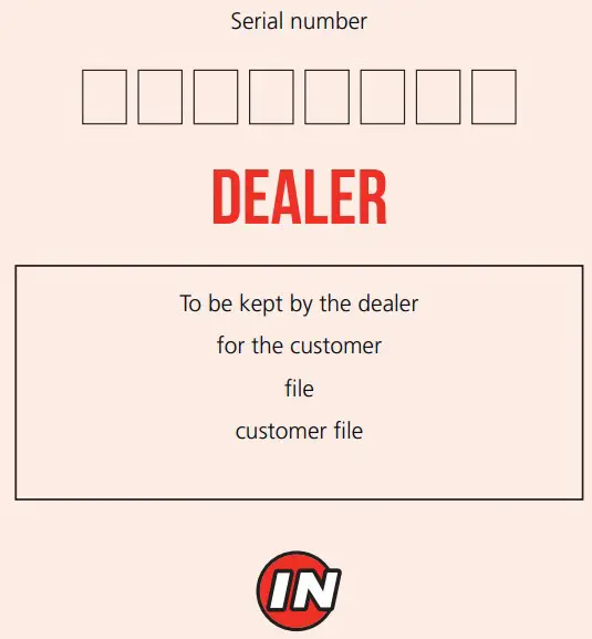 Dealer Serial Number