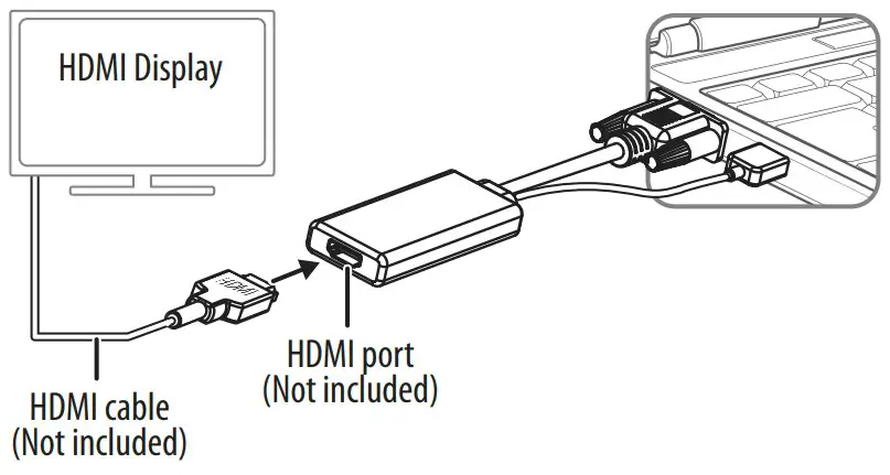 INSIGNIA NS-PCAVH VGA to HDMI Adapter with Audio - fig2