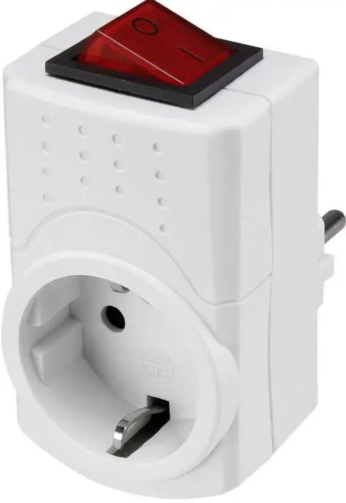 sygonix-2522646-Adapter with switch