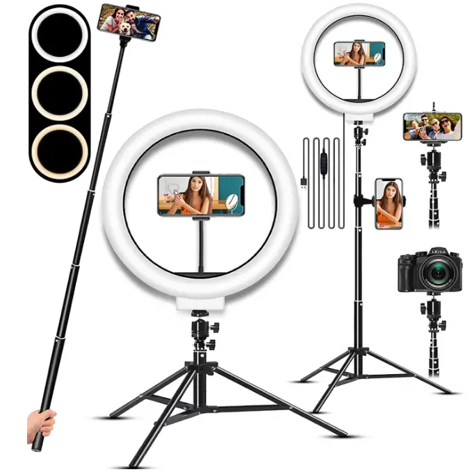 GIXIYIDY-Selfie-Ring-Light-with-Tripod-Product