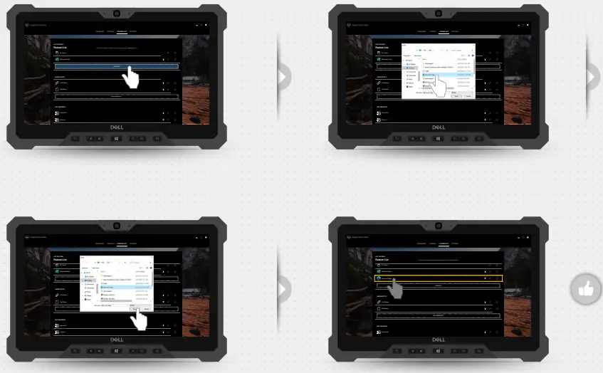 Customizing using RCC-Programming a button from dashboard-Adding application from feature list