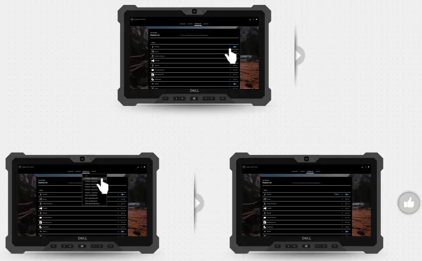Customizing using RCC-Programming a button from dashboard-Programming a button from feature list
