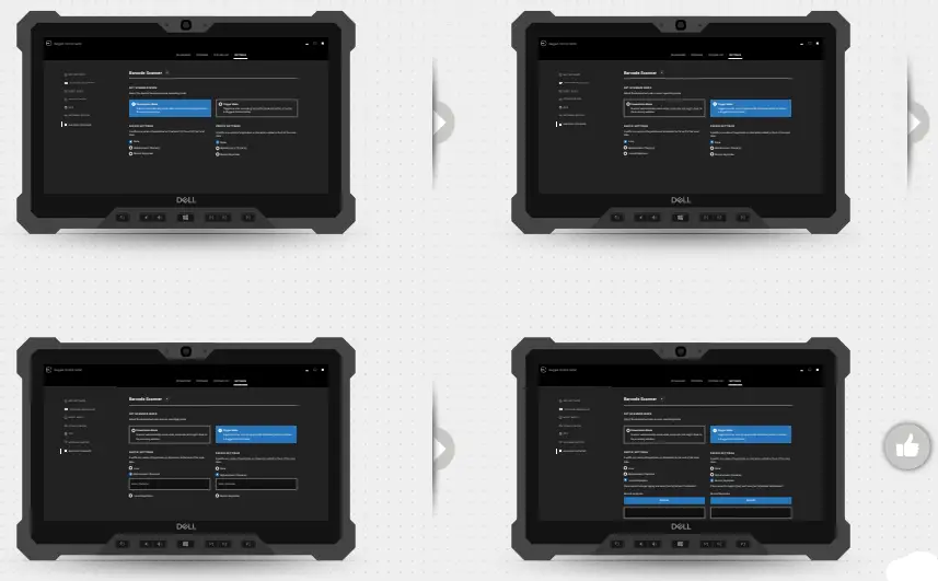 Customizing using RCC-Programming a button from dashboard-Setting up barcode scanner
