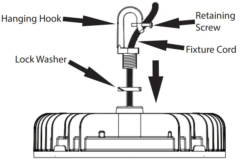 Maxxima MCL-200124 12 Inch LED UFO High Bay Light - fig 1