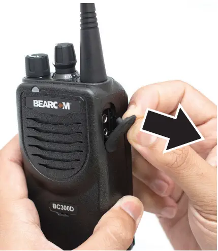 BEARCOM BC300D Portable Radio - Connector Cover