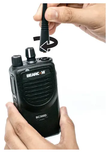 BEARCOM BC300D Portable Radio - Getting Started