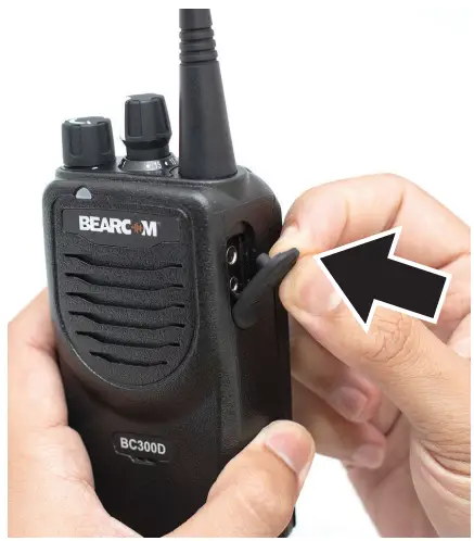 BEARCOM BC300D Portable Radio - Procedure