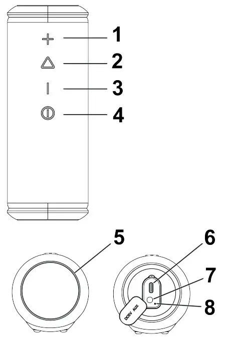 JVC XS-E322B Bluetooth Speaker - fog 1