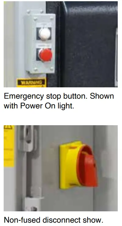 ADVANTAGE M1 Series Portable Water Chillers - Emergency stop button