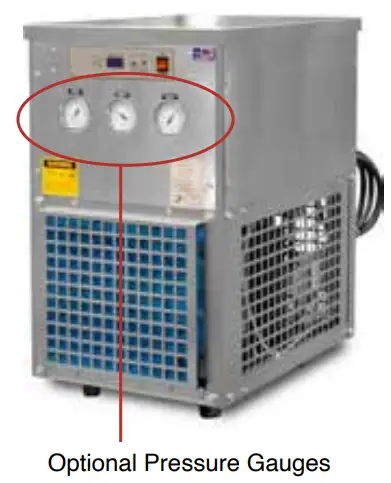 ADVANTAGE M1 Series Portable Water Chillers - Optional Pressure Gauges